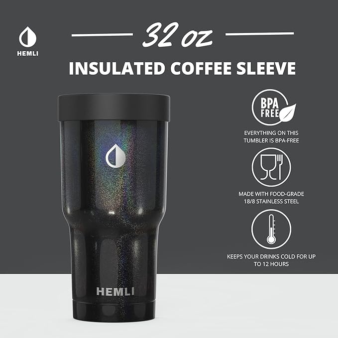 Universal Ice Coffee Sleeve Insulator - Insulated Iced Coffee Holder To Go, Insulated Cup Holder for Starbucks Dunkin Donuts McDonalds, Reusable Coffee Sleeve