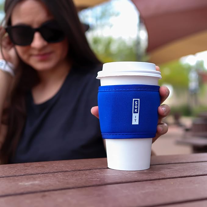 Sok It HotSok Coffee & Tea Reusable Insulated Neoprene Cup Sleeve (On Tour)