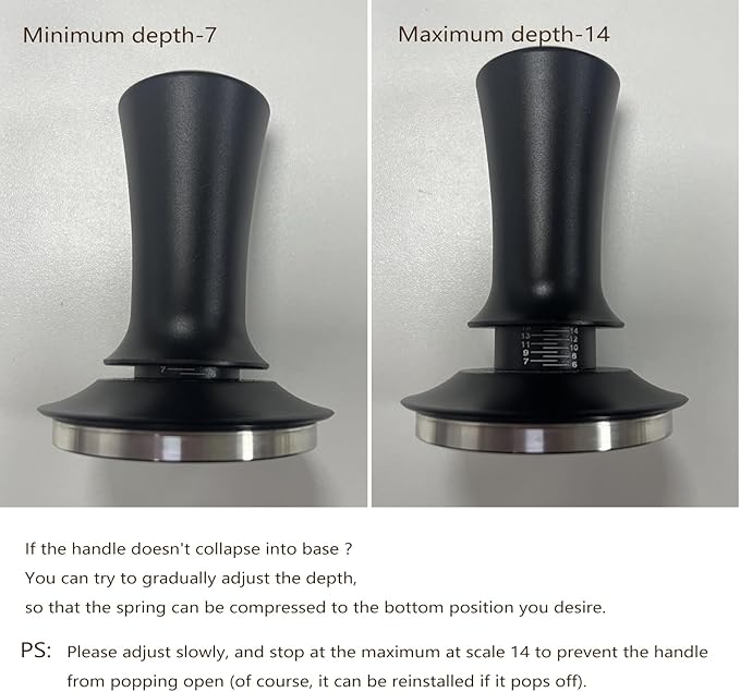 Espresso Accessories Kit 58mm, Coffee Tamper with Spring Loaded Calibration, 316 Stainless WDT Tool with Magnetic Stand and Dosing Funnel Set Fits Espresso Machine Press and 58mm Portafilters