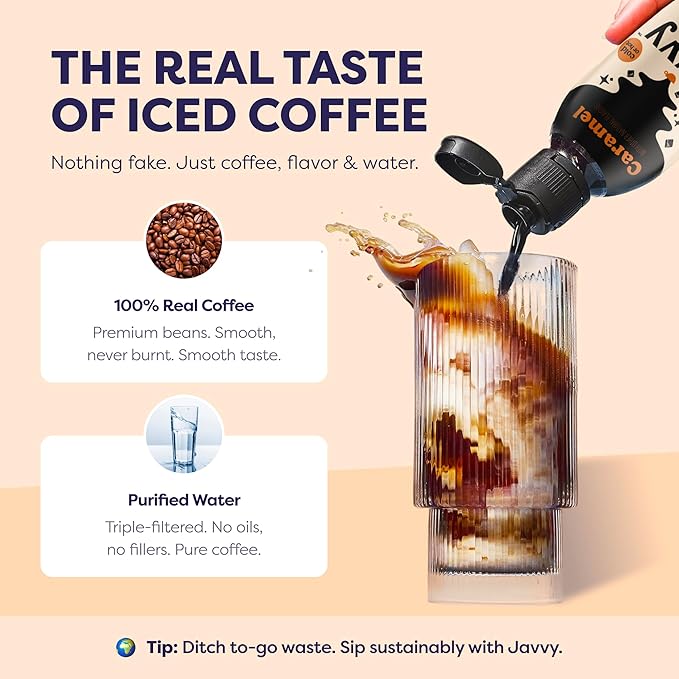 Coffee Concentrate - Cold Brew Coffee, Perfect for Hot or Iced Instant Coffees, Hot Drinks, Cold Brew Concentrate, 2 Pack - Caramel