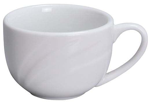 Yanco MM-54 Miami 3 oz Espresso Cup, 2.75" Diameter, Porcelain, Bone White, Pack of 36