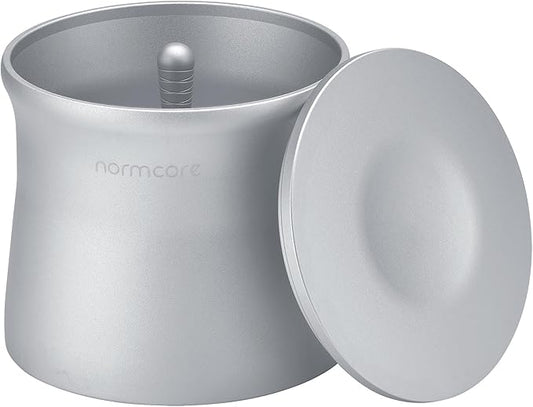 Normcore 58mm Magnetic Dosing Cup, Espresso Portafilter Dosing Cup, Barista Coffee Grinder Dosing Tools Fit 58mm Portafilter Basket, Anodized Aluminum, Silver
