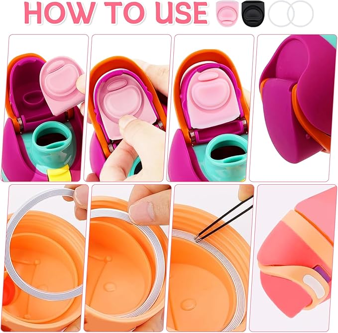 2 Sets Replacement Stopper and O Ring Gasket Compatible with Owala FreeSip 24oz 32oz,Water Bottle Lid Insert Cap Rubber Seal Parts for Owala 16/19/24/32/40oz Mouthpiece Accessories FA2