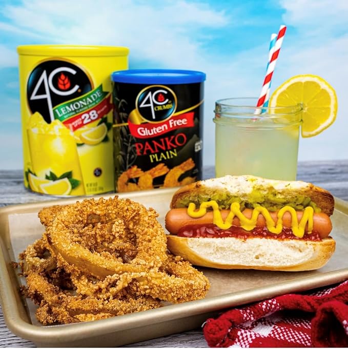 4C Powdered Drink Mix Canister, Lemonade 6 Pack, 9 Quarts, Family Sized Bin, Thirst Quenching Flavors