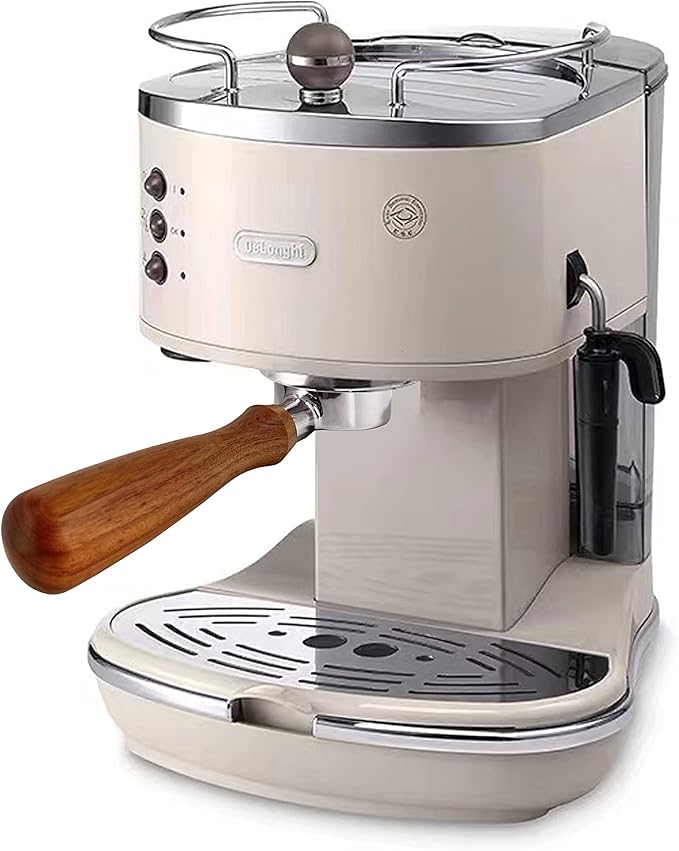 NEOUZA 51mm 2 Eears Espresso Bottomless Portafilter for Delonghi Stilosa Icona ECP31.21 ECP33.21 ECP35.31 ECP36.31, 304 Stainless Steel with Non-Pressurized Basket