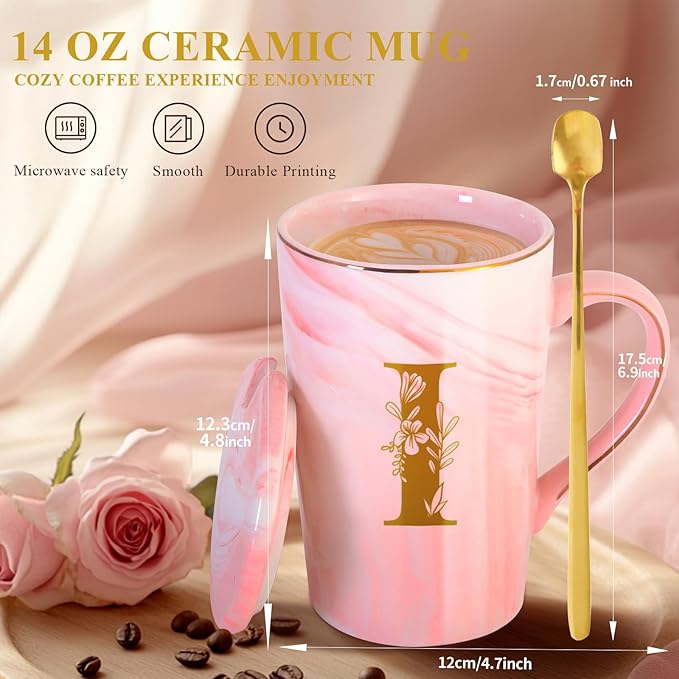 MNZZ Personalized Ceramic Coffee Mug with Lid Tea Cup Women Thank you Appreciation Gratitude Gifts Female Teacher End of Year School Bus Driver Nurse Pastor Team Mom Coach Guard Scout Leader Doctor,I