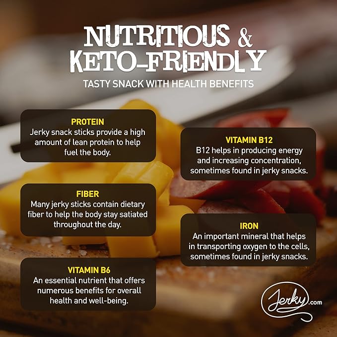 Jerky.com 26pc Meat Sticks Variety Pack | Healthy Snack for Adults | Low Sugar & High Protein | Gluten Free & Keto Meat Sticks | Pork, Turkey, Ham Beef Sticks & Cheese Sticks | Jerky Gifts for Men