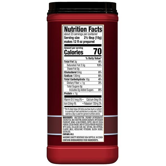Hills Bros. Cappuccino Mix – Rich, Frothy Coffeehouse-Tasting Instant Drink Mix – Quick and Easy Preparation – Perfect for Hot & Iced Drinks & Creaming Coffee – Sugar-Free Double Mocha, 1 Pack of 12oz