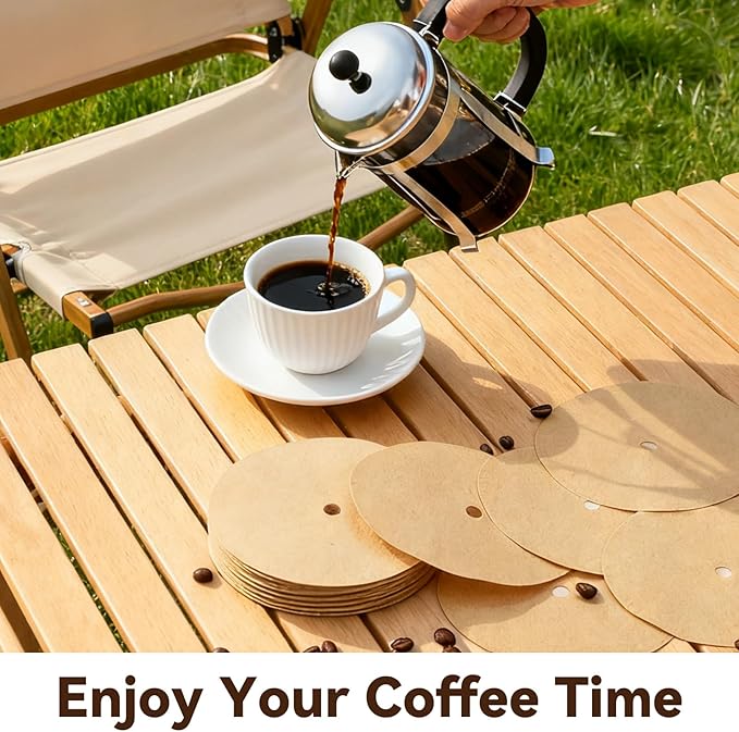 Coffee Filters Compatible with French Press 34oz, 100Pcs Percolator Filters For Mueller 34oz, Veken 34oz Coffee Maker