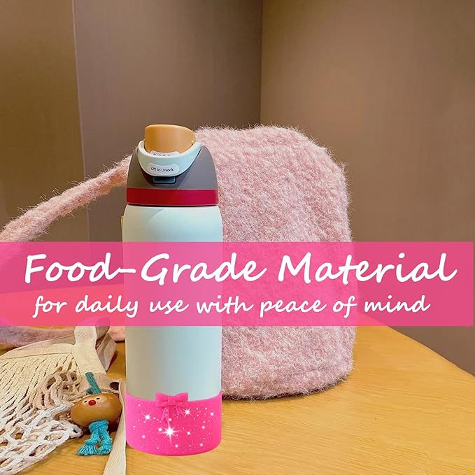 Silicone Bow Boot Water Bottles Accessories for Owala 32 oz WaterBottles