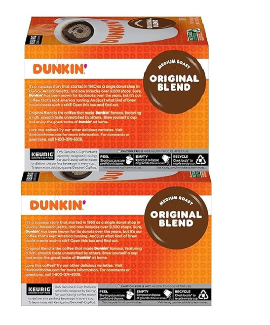 Dunkin Donuts Original Blend, Medium Roast Coffee K Cups - 144 Count