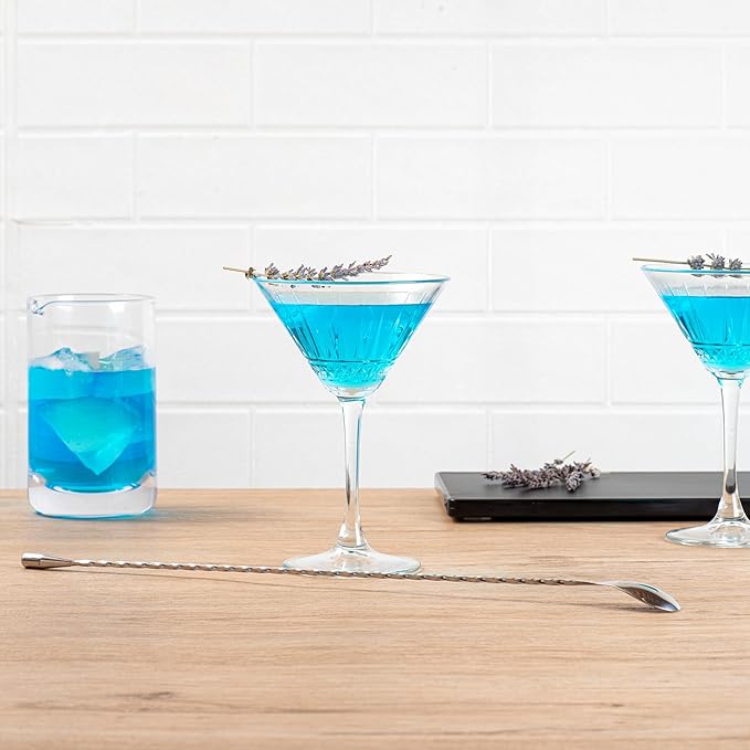 Restaurantware-16 Inch Bar Spoon, 1 Corkscrew Handle Cocktail Stirrer Spoon - Long, Commercial, Stainless Steel Cocktail Mixing Spoon, For Stirring And Mixing Cocktails For Professionals