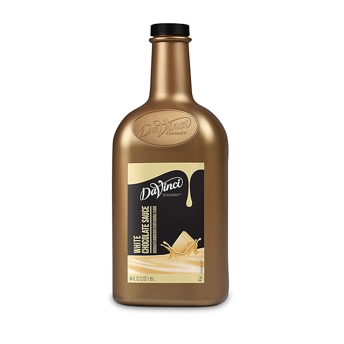 DaVinci Gourmet White Chocolate Sauce, 64 Fluid Ounces (Pack of 1)