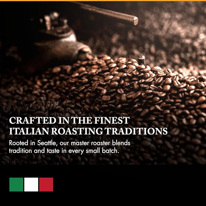 Caffe D'arte Firenze Whole Bean Espresso Coffee – Medium Light Roast, Bright & Mild Flavor, Sweet & Smooth Aroma – Crafted for Espresso & Americanos - 5 Pounds