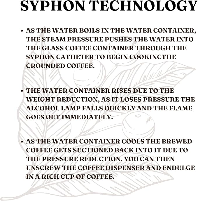 Nispira Belgium Royal Family Balance Syphon Unique Gravity Vintage Coffee Maker Vacuum Brewing System Gold 500 ml