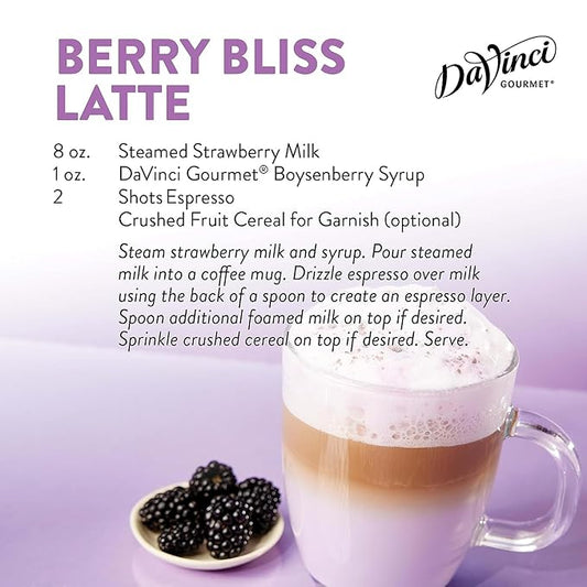 DaVinci Gourmet Boysenberry Syrup, 25.4 Fluid Ounces (Pack of 4)