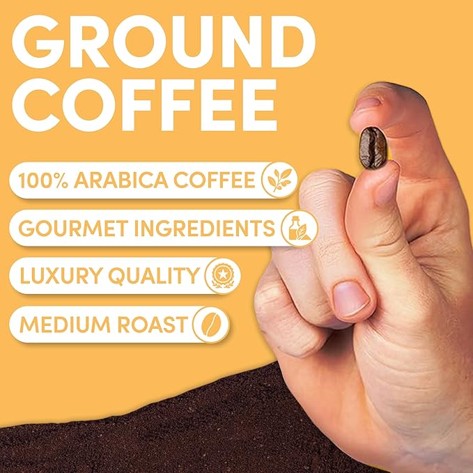 Sarasota Coffee Ground Signature House Breakfast Blend | Medium Roast Gourmet Coffee Grounds | Low Acid, Mold Free, Specialty Grade Bulk Ground | 5lb (80 oz)