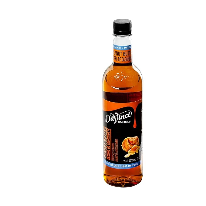 DaVinci Gourmet Sugar-Free Peanut Butter Syrup, 25.4 Fluid Ounces (Pack of 1)