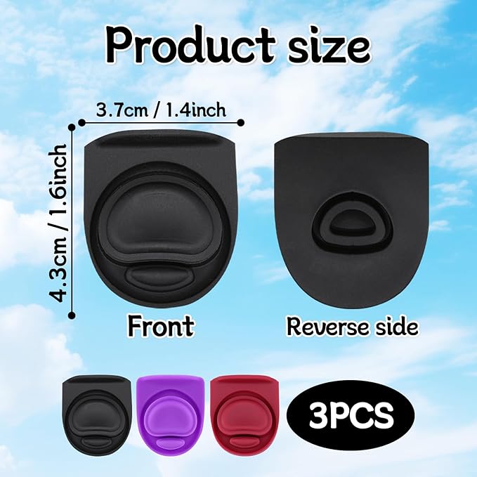 3pcs Replacement Rubber Stopper Seal Compatible with Owala FreeSip 24oz 32oz,Water Bottle Lid Cap Silicone Seal Parts for Owala 16/19/24/32/40oz Spout Gasket Mouthpiece Piece Accessories B3S1