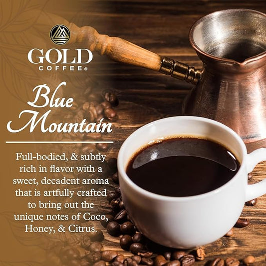 Gold Coffee Co. Blue Mountain Premium Blend | Medium Roast, Whole Bean| 100% Arabica Coffee | 2 lbs.