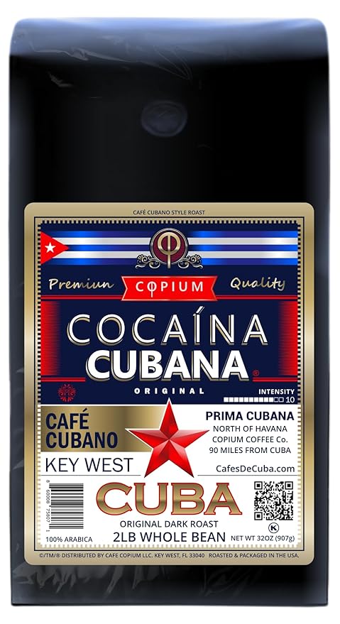 ORIGINAL - 100% Arabica Coffee - Intensity 10 - Café COPIUM ® 10 oz Can Ground Expresso.