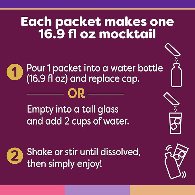 Crystal Light Mixology Drink Mix Variety Pack, 9 Packets, for Convenient On-the-Go Flavorful Hydration, Artificially Flavored Watermelon Margarita, Blackberry Mojito, Mai Tai, Zero Sugar, 1.17 oz
