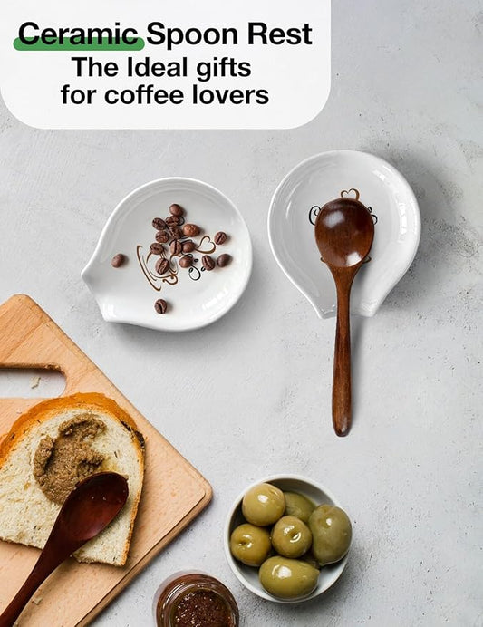Funny Coffee Spoon Rest, Spoon Rest for Stove Top, Farmhouse Home Coffee Spoon Rest Coffee Bar Decor Kitchen Accessories, Gifts for Coffee Lovers Women Friends
