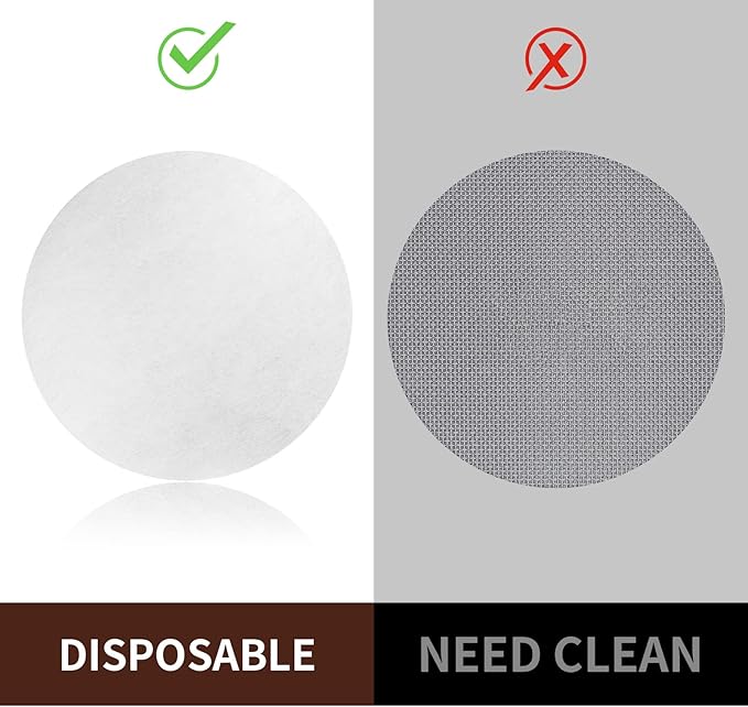 1000 Pcs Coffee Paper Filter for Espresso Coffee Maker, 53 mm Unbleached Espresso Filter Puck Screen Portafilter Paper Compatible with Breville Barista, Ninja ES601 & ES701