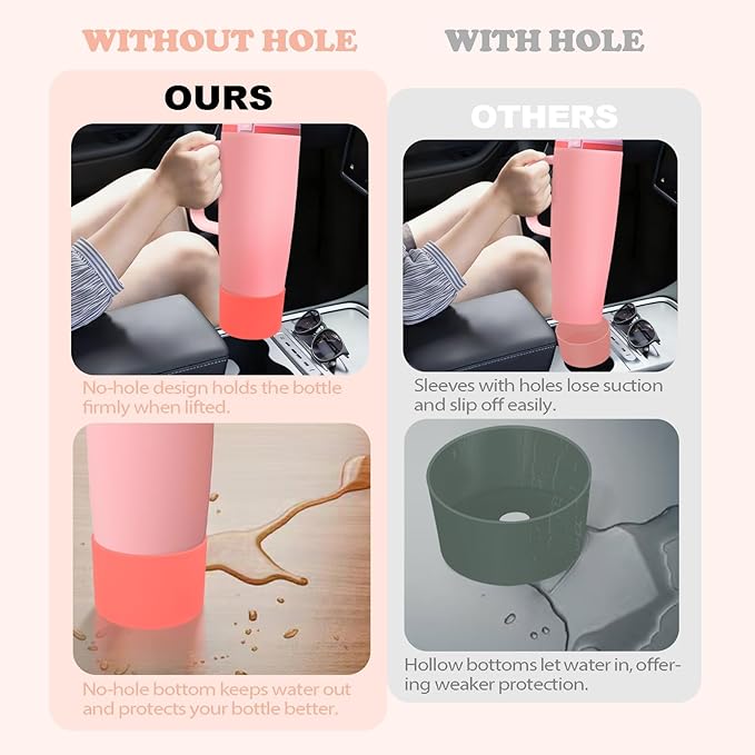 Silicone Boot for Owala 30oz & 40oz FreeSip Sway Bottles & Tumblers - Non-Slip, Scratch-Resistant, Stability Enhancer, Available in 18 Colors (Sparkling Sherbet)