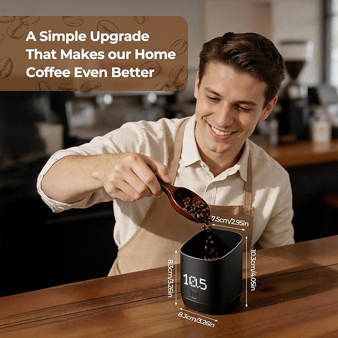 Subscale Digital Dosing Cup with LED Display - Sleek & 1g/0.1oz Precise Scale - Dosing & Brewing Accessories,USB-C Charging,Waterproof, Measures Coffee Grounds for Espresso - Baking/Coffee Lover Gifts