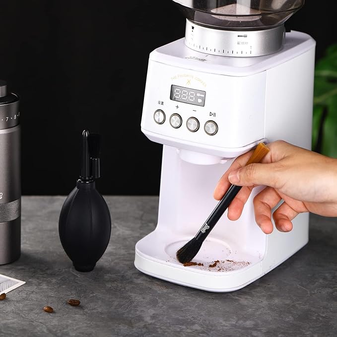 Bincoo Coffee Grinder Cleaning Brush &air blower for Coffee Grinder, Espresso Machine and Portafilter Accessories (Brush & air blower, 2)