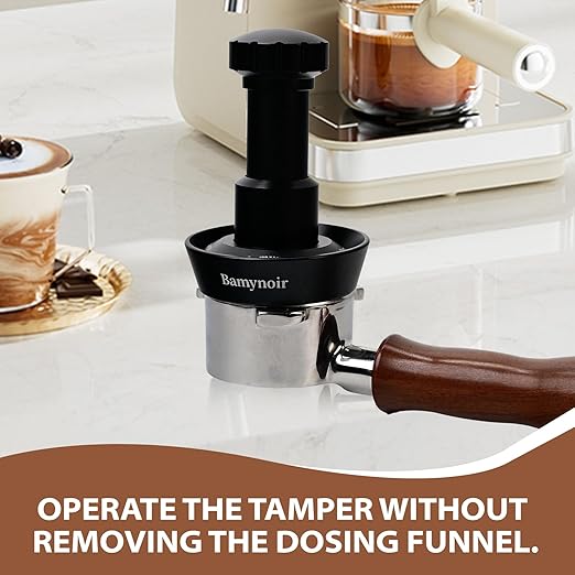 Bamynoir Magnetic 58mm dosing Funnel Compatible with protafilter,Espresso Coffee Dosing Ring - 20mm Anodized with 8 Neodymium (Black, 58mm)