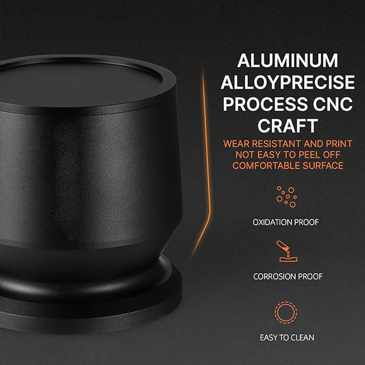 Aluminium Alloy Coffee Dosing Cup with Distribution Tool, Coffee Powder Receiver, Blinds Shaker for Portafilter