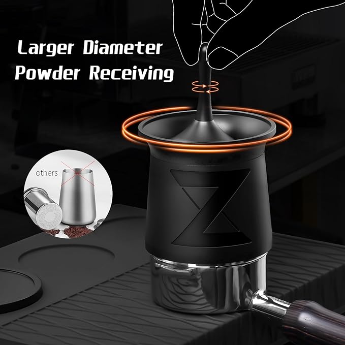IKAPE 54mm Espresso Powder Receiver Cup, Coffee Powder Receiver Container, Suitable for 54mm Breville Portafilters (z-graphs)