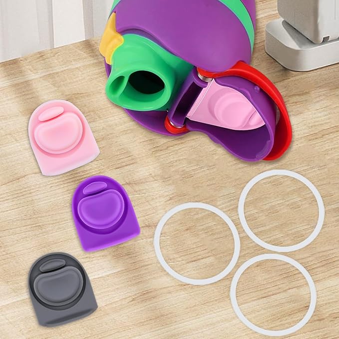 3 Sets Replacement Seal Gasket Stoppers for Owala Freesip Cap Mouth,Silicone O Sealing Ring Parts Water Bottle Top Lid Accessories for Owala Freesip 16/19/24/32/40oz（3 colors 2）