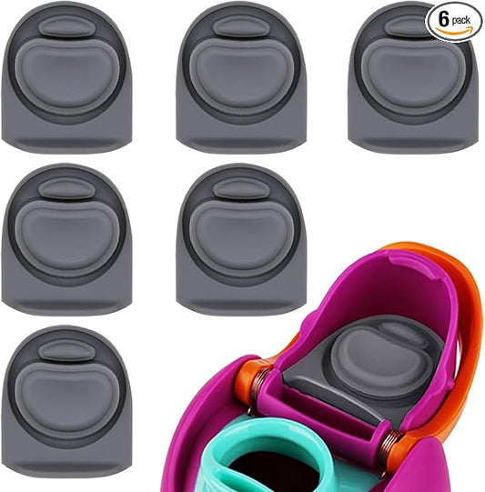 6 Pcs Replacement Rubber Seal Stopper Compatible with Owala FreeSip,Water Bottle Top Gasket Lid for Owala 16/19/24/32/40oz Bottle Mouth Cap Silicone Stoppers Parts Insert Accessories 6PB-U3