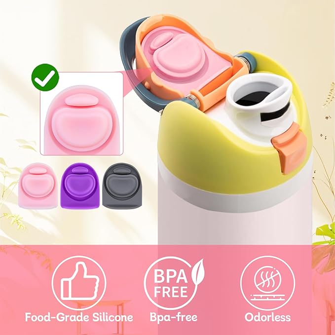 3pcs Replacement Silicone Stopper Seal Compatible with Owala FreeSip 24oz 32oz,Water Bottle Lid Cap Rubber Seal Parts for Owala 16/19/24/32/40oz Spout Gasket Mouthpiece Piece Accessories B3S4