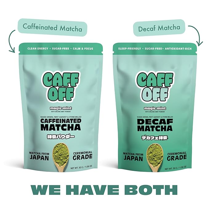 Mint Matcha Green Tea Powder From Japan - 1.06 oz / 30 g - With Mint Adaptogen- Ceremonial Grade & Sugar Free - No Fillers or Milk Powders - Tested For Heavy Metals & Radiation - First Harvest & Shade Grown Matcha Powder