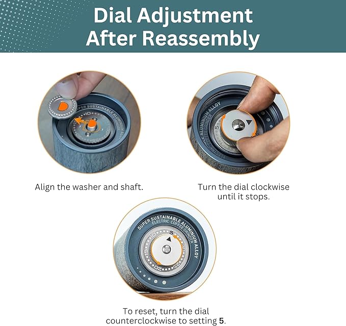 Electric Coffee Grinder, Premium Stainless Steel Burr Coffee Grinder, Espresso Grinder Electric, Portable Coffee Grinders; Coffee burr grinder for espresso machine, Travel, Camping (Brown)