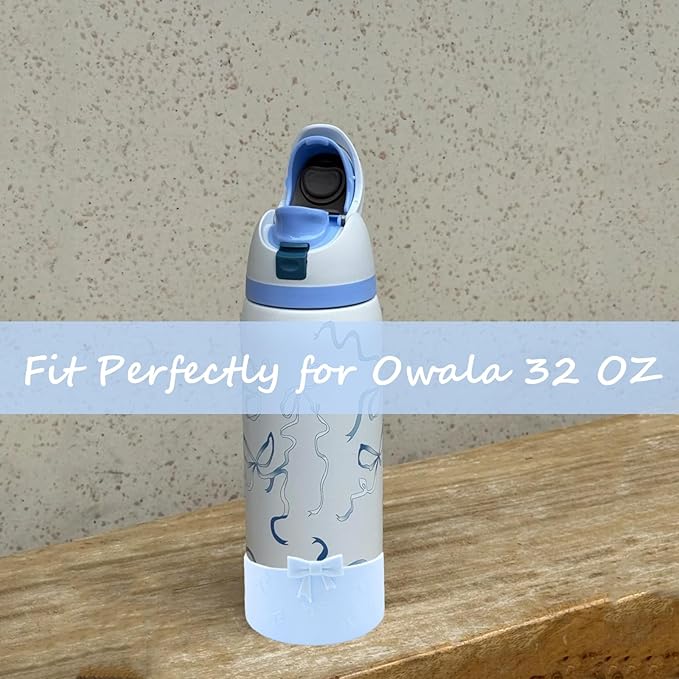 Silicone Bow Boot Water Bottles Accessories for Owala 32 oz WaterBottles