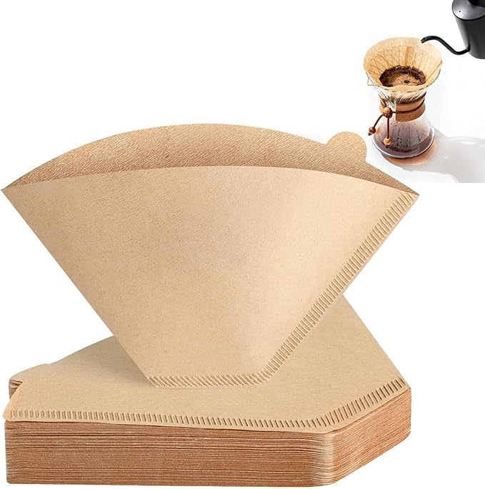 160 Count Cone Coffee Filters #4, Clinuse Unbleached Size 04 Coffee Filters 8-12 Cup, Disposable Natural Paper Filters, No.4 Cone Filters for Ninja, Cuisinart, Pour Over and Drip Coffee Maker