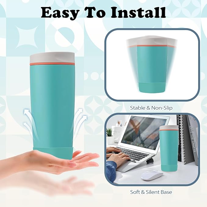 2Pcs Silicone Boot for Owala SmoothSip Slider Coffee Tumbler 20oz 12oz, Anti-Slip Sleeve for Travel Coffee Mug, Protective Accessories for Owala, BPA Free (Beachy Breeze)