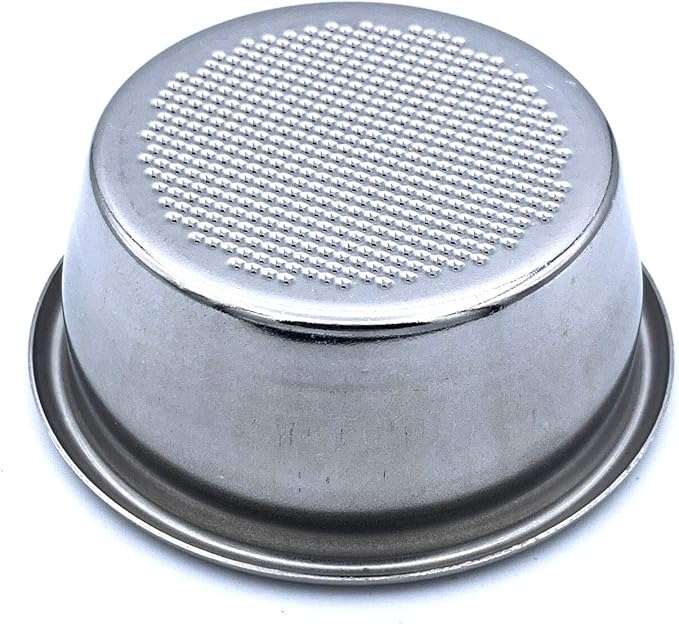 54mm 2 Cup Single Wall Filter Basket - Non-Pressurized Stainless Steel, Metal Portafilter Container - Reusable, Washable - Compatible with Breville Espresso Machines - 18/20g (Single Wall - 2 Cup)