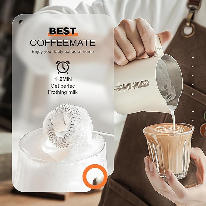 Milk Frother Rechargeable Handheld Electric Whisk Coffee Frother Mixer with 2 Stainless whisks 3 Speed Adjustable Foam Maker Blender for Coffee Matcha Latte Cappuccino(Avocado Green)
