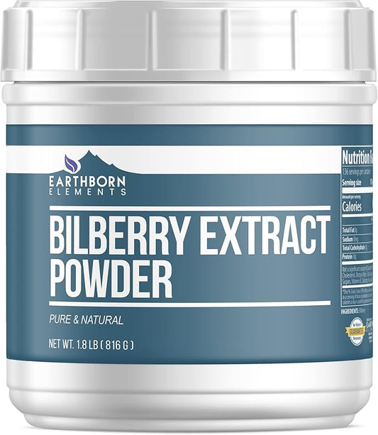 Earthborn Elements Bilberry Extract Powder 1.8 lb, Pure & Natural, Smoothies & Shakes