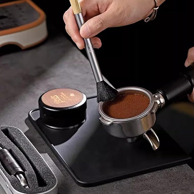 Coffee Latte Art Needle Set, 2-Piece Espresso Decorating Tools Barista Pattern Pens for Home Bar (Ebony)