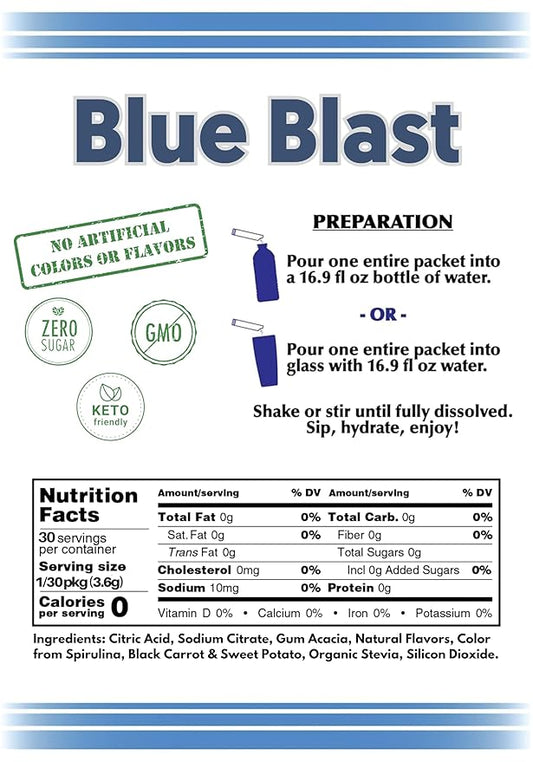 Drink Mix - 2GO (All NATURAL Blue Blast)