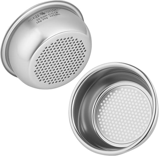 Mischief WorkshopMicroSieve Dual-Layer Espresso Coffee Basket 58.5mm, 170-Micron Precision Filter, 18-20g Capacity for Espresso Machines (Professional Barista Grade)
