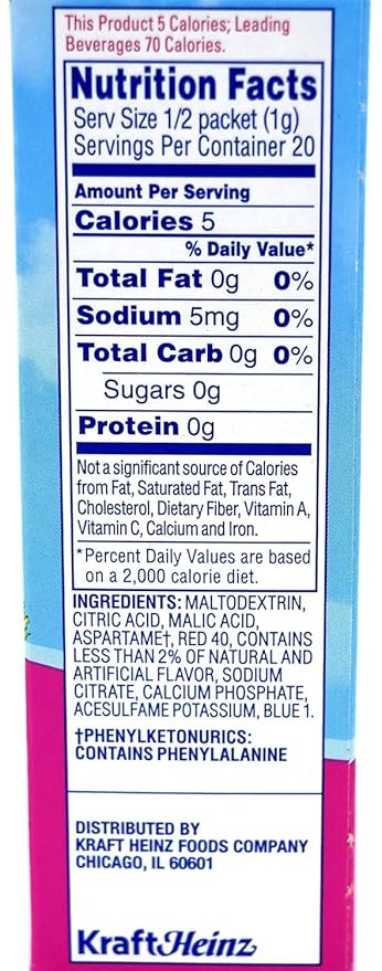 Crystal Light On The Go Raspberry Ice Drink Mix, 10-Packet Box (Pack of 7)