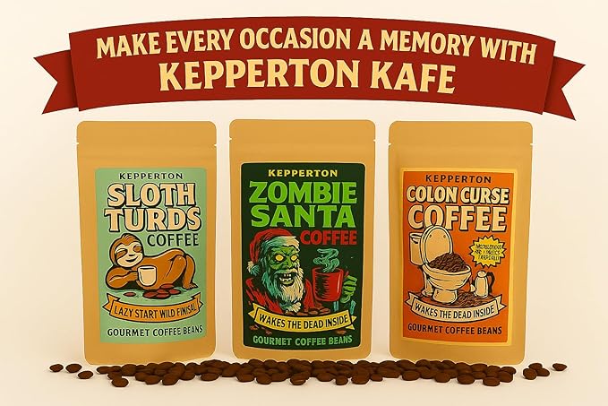 Kepperton Dasher’s Dark Roast Coffee Funny Holiday Coffee Gift, Sleigh Fuel Blend for Coffee Lovers and Reindeer Fans Teacher Stocking Stuffer Reindeer Stuff